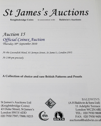 St  James`s Auctions. Auction 15.  30 September 2010. London, 2010.