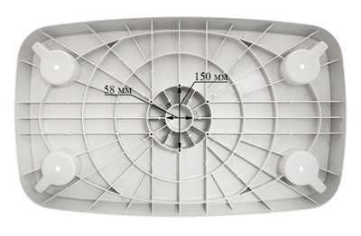 Столешница пластиковая, прямоугольная