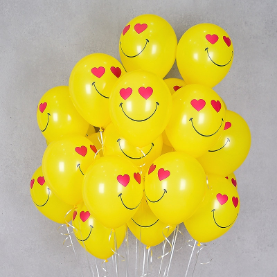 Шары "Смайлы" в ассортименте 14 дюймов (35 сантиметров)
