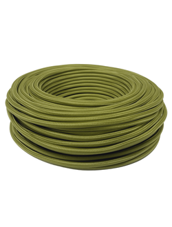 провод декоративный круглый ПДК 2Х0.75 оливковый