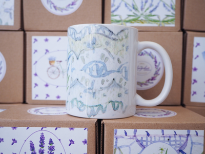 Кружка "Лавандовые кружева №3"