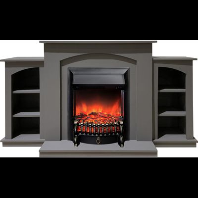 Электрокамин Скандинавия LUX GR с очагом Fobos