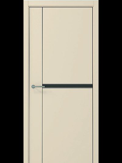 Дверь в квартиру Графика-2 сэнд винил бежевого цвета