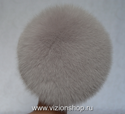 Меховая отделка вязаной шапки для женщин Vizio Италия фото