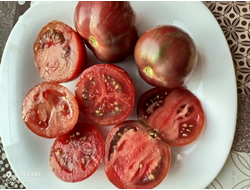 Томат Чероки тигр пурпурный полосатый, Cherokee Tiger Purple Striped)