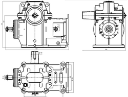 Редуктор РЧЛ-160х52 V=0,71 м/с 2 вала 400А.22.21.000 МЛЗ (правый, левый)