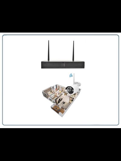 Комплект беспроводной системы видеонаблюдения, видеорегистратор + 4 видеокамеры, HD