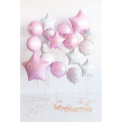 Сет из фольгированных шаров "Принцесса"