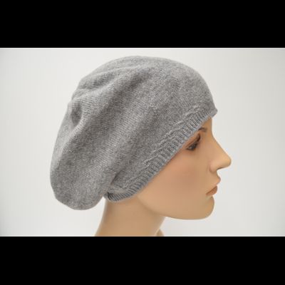 Берет кашемир Vizio Италия 1104 B серый