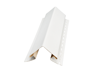 Наружный угол для сайдинга белый | NORDSITE