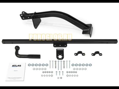 Фаркоп, шар A, 900/75 кг. Atlas для Lada 4x4 3d/5d / 4x4 Urban 3d/5d 1995-