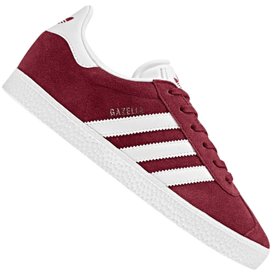Adidas Gazelle (Бордовые с белым) сбоку
