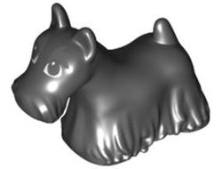 Dog, Terrier Scottish Scottie with Dark Bluish Gray Eyes, Eyebrows, and Muzzle Pattern, Black (83188pb01 / 6373423)