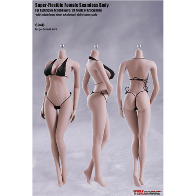 СУПЕР-ПОДВИЖНОЕ БЕСШОВНОЕ ЖЕНСКОЕ ТЕЛО (ТЕЛОИД) 1/6 S04B Super Flexible Seamless Female Body Figure - PHICEN (TBLeague)