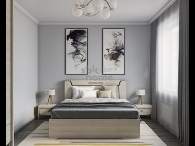 КРОВАТЬ 1400, МАЛЕ (1458*2069*905) ДУБ ГАЛИФАКС БЕЛЫЙ