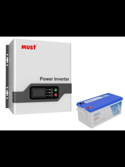 Комплект ИБП на основе инвертора Must EP21-1012 PRO и аккумулятора литиевого Vektor LFP 12,8-200 (1 шт.)