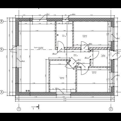 Одноэтажный дом с тремя спальнями 75м² (S24)