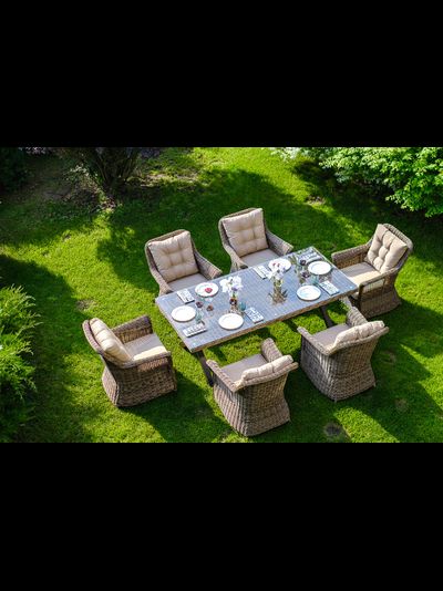 Обеденный комплект OPAL из искусственного ротанга