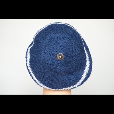 Берет в полоску Vizio 5038 синий с белым