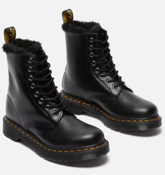 !!SALE!! Dr. Martens 1460 Smooth зимние с черным или светлым мехом (партия 2022 года)