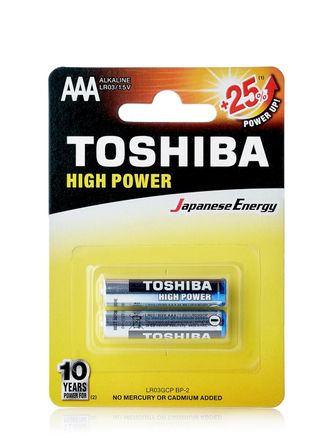 Батарейка щелочная Toshiba LR03/2BL 2 штуки