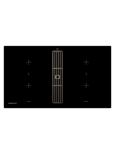 Индукционная варочная панель с вытяжкой Kuppersbusch KMI 9850.0 SR Black Chrome