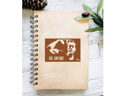 Деревянный Скетчбук Jean-Claude Van Damme, Жан-Клод Ван Дамм №2