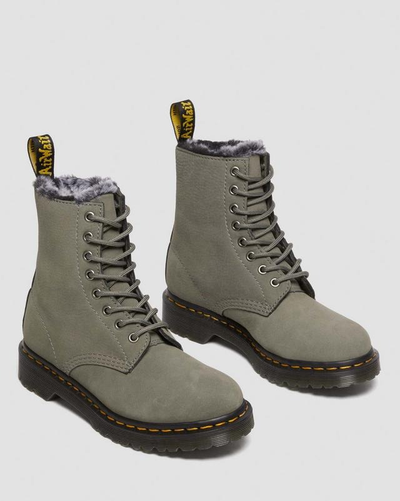 Ботинки Dr Martens 1460 Serena Grey зимние
