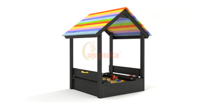 Деревянная песочница BLACK EDITION