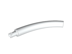 Dinosaur Tail / Neck Middle Section with Pin, White (40378 / 4610455 / 6146951 / 6323929)