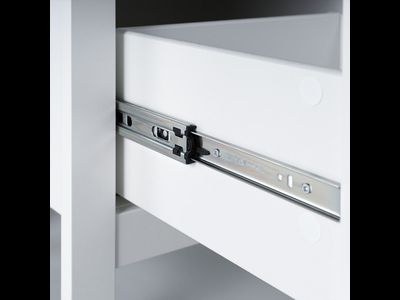 Сага Тумба 3 ящика 1312х622х414 белый/ясень