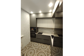 Кухня софт серый