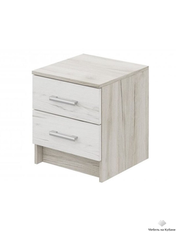 Гармония ТБ 601 Прикроватная тумба Крафт белый/Крафт серый