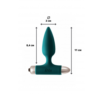 8015-02 АНАЛЬНАЯ ПРОБКА С ВИБРАЦИЕЙ SPICE IT UP NEW EDITION GLORY DARK GREEN