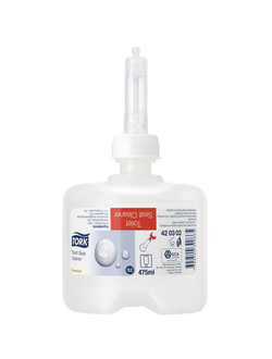 Картридж очиститель-антисептик для сиденья унитаза TORK (Система S2) Premium, 0,475 л, КОМПЛЕКТ 8 шт., 420302