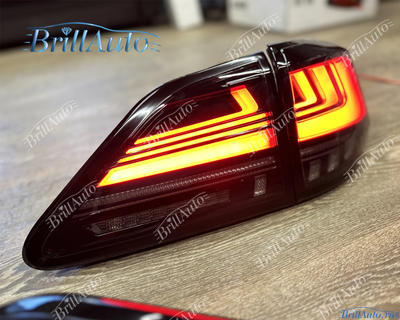 Стопы Lexus RX 2009-2015 черные с анимацией