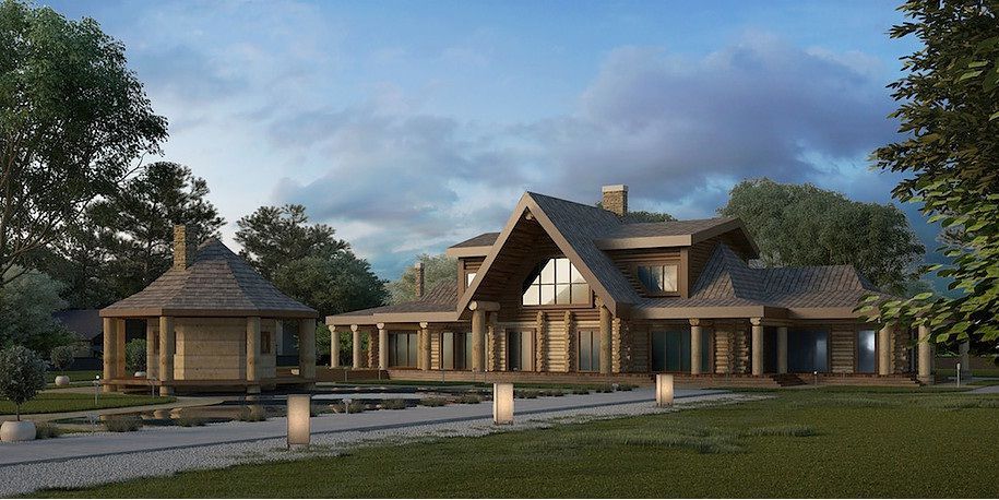 Проектирование гостевых домов и баз отдыха из рубленного бревна