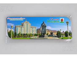 Магнит на холодильник 14х5 см. с символикой Казани - Парк 1000-летие Казани