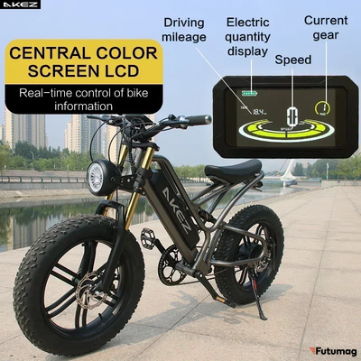 Электровелосипед AKEZ FISH HAWK 48V13Ah черный