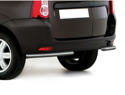 Защита заднего бампера d42 уголки Lada Largus ( Лада Ларгус)