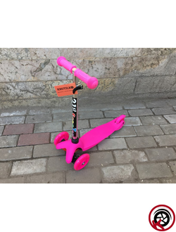 Трехколесный самокат Scooter Mini Розовый