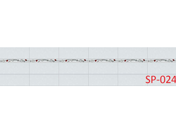 SP-024 БЕЛАЯ ПЛИТКА С УЗОРОМ Глянцевая стеновая панель ALBICO 2800*610*6мм *