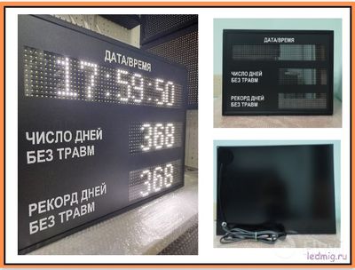 Электронное Табло уровня травматизма
