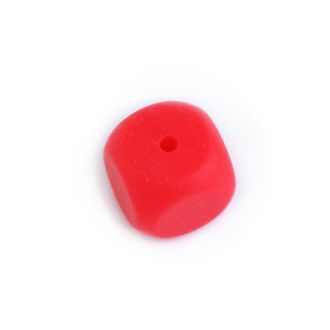 Силиконовый Кубик 15х15 мм Красный