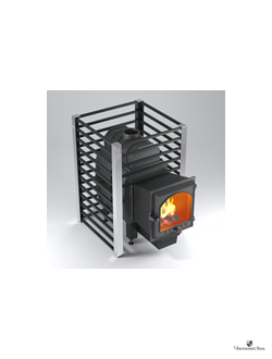 Чугунная печь для бани Люкс 20 чугун панорама