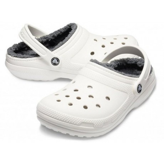 CROCS CLASSIC LINED CLOG УТЕПЛЕННЫЕ БЕЛЫЕ