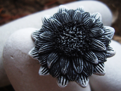 Кольцо "Цветок Угля и Пепла"