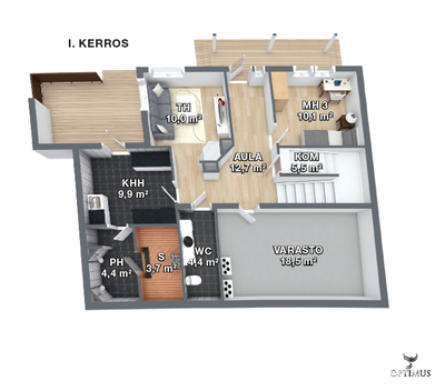 Комплект дома Lakka Akaatti - 152 м²