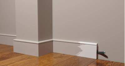 Напольный плинтус Decor-Dizayn DD49, для покраски, влагостойкий, ударопрочный, 2 метра