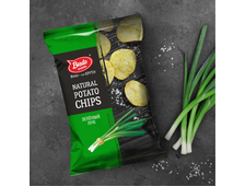 Бруто Зеленый лук, чипсы из картофеля в упаковке 120 гр.